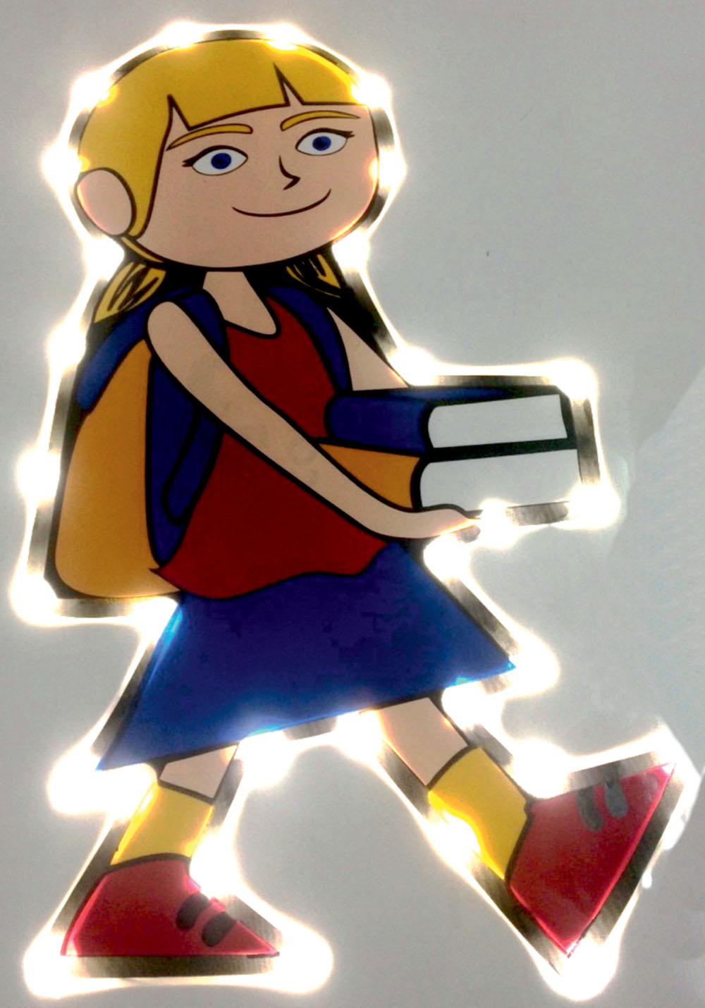 Active LED road signs
